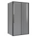 Душевая дверь Niagara Nova NG-85-13TB-TB90-34 130х90, Черный матовый, Раздвижные, Стекло тонированный, Прямоугольная, Закаленное стекло