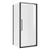 Душевая дверь Niagara Nova NG-85-8AB-A90B-34 80х90, Черный матовый, Распашные, Стекло прозрачное, Прямоугольная, Закаленное стекло