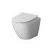 Унитаз Niagara Vista NG-9301 49,5х36,5, Подвесной, Безободковый, Овальная, Белый, Дюропласт