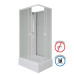 Душевая кабина Niagara Promo P100/80/26Q/MT/BK 100х80, Белый, Стекло матовый, Прямоугольная, Авс пластик