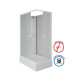 Душевая кабина Niagara Promo P110/80/26Q/MT/BK 110х80, Белый, Стекло матовый, Прямоугольная, Авс пластик