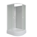 Душевая кабина Niagara Promo P90/70/26L/MT/BK 90х70, Белый, Стекло матовый, Асимметричная, Авс пластик