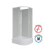 Душевая кабина Niagara Promo P90/70/26L/MT/BK 90х70, Белый, Стекло матовый, Асимметричная, Авс пластик