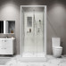 Душевой поддон Niagara Standart ST100/15Q/BK 100х100, Квадратная, Белый, Abs пластик, Стекло прозрачное