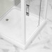 Душевой поддон Niagara Standart ST100/15Q/BK 100х100, Квадратная, Белый, Abs пластик, Стекло прозрачное