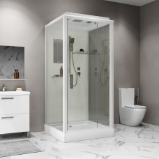 Душевой поддон Niagara Standart ST100/15Q 100х100, Квадратная, Белый, Abs пластик, Стекло прозрачное Душевой поддон Niagara Standart ST100/15Q 100х100, Квадратная, Белый, Abs пластик, Стекло прозрачное