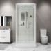 Душевой поддон Niagara Standart ST100/15Q 100х100, Квадратная, Белый, Abs пластик, Стекло прозрачное