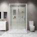 Душевой поддон Niagara Standart ST100/80/15Q/BK 100х80, Прямоугольная, Белый, Abs пластик, Стекло прозрачное