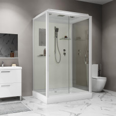 Душевой поддон Niagara Standart ST120/90/15Q 120х90, Прямоугольная, Белый, Abs пластик, Стекло прозрачное
