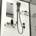 Душевой поддон Niagara Standart ST80/15Q/BL/BK 80х80, Квадратная, Черный матовый, Abs пластик, Стекло прозрачное