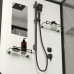 Душевой поддон Niagara Standart ST80/15Q/BL 80х80, Квадратная, Черный матовый, Abs пластик, Стекло прозрачное