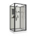 Душевой поддон Niagara Standart ST90/15Q/BL/BK 90х90, Квадратная, Черный матовый, Abs пластик, Стекло прозрачное
