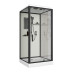 Душевой поддон Niagara Standart ST90/15Q/BL 90х90, Квадратная, Черный матовый, Abs пластик, Стекло прозрачное