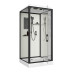 Душевой поддон Niagara Standart ST90/15Q/BL 90х90, Квадратная, Черный матовый, Abs пластик, Стекло прозрачное