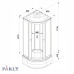 Душевая кабина Parly Bianco BETT821 80х80, Белый, Стекло белый, Четверть круга, ABS-пластик