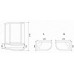Душевая кабина Parly Classic Эконом EC1221R 120х80, Белый, Стекло черный, Угловая-асимметричная, ABS-пластик