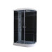 Душевая кабина Parly Classic Эконом EC1231L 120х80, Белый, Стекло черный, Угловая-асимметричная, ABS-пластик