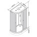 Душевая кабина Parly Classic Эконом EC1231R 120х80, Белый, Стекло черный, Угловая-асимметричная, ABS-пластик