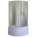 Душевая кабина Parly Classic Эконом EC831 80х80, Белый, Стекло черный, Четверть круга, ABS-пластик