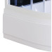 Душевая кабина Parly Classic Эконом ECM921 90х90, Белый, Стекло черный, Четверть круга, ABS-пластик