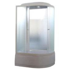 Душевая кабина Parly Effect EF1221L 120х80, Белый, Стекло матовый, Угловая-асимметричная, ABS-пластик