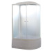 Душевая кабина Parly Effect EF1221L 120х80, Белый, Стекло матовый, Угловая-асимметричная, ABS-пластик