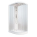 Душевая кабина Parly Bianco Эконом EF1231L 80х120, Белый, Стекло белый, Угловая-асимметричная, Закаленное стекло