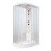 Душевая кабина Parly Bianco Эконом EF1231R 80х120, Белый, Стекло белый, Угловая-асимметричная, Алюминий
