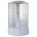 Душевая кабина Parly Effect EF821 80х80, Белый, Стекло матовый, Четверть круга, ABS-пластик