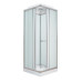 Душевая кабина Parly Frost FQ811 80х80, Хром матовый, Стекло жемчужный, Квадратная, ABS-пластик