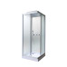 Душевая кабина Parly Frost FQ811 80х80, Хром матовый, Стекло жемчужный, Квадратная, ABS-пластик