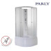 Душевая кабина Parly Effect TMF901 85х85, Белый, Стекло матовый, Четверть круга, ABS-пластик