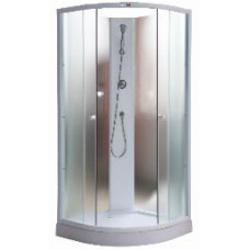 Душевая кабина Parly Effect TMF911 85х85, Белый, Стекло матовый, Четверть круга, ABS-пластик