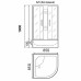 Душевая кабина Parly Effect TMF911 85х85, Белый, Стекло матовый, Четверть круга, ABS-пластик Душевая кабина Parly Effect TMF911 85х85, Белый, Стекло матовый, Четверть круга, ABS-пластик