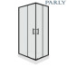 Душевой уголок Parly AMI ZQ121B 120х80, Черный, Раздвижные, Прямоугольная, АБС-пластик
