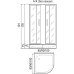 Душевое ограждение River DON LIGHT 10000002918, Раздвижная, Стекло матовое, Напольный, Четверть круга, Хром матовый Душевое ограждение River DON LIGHT 10000002918, Раздвижная, Стекло матовое, Напольный, Четверть круга, Хром матовый