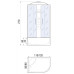Душевая кабина River DUNAY 110/80/44 MT L, 110×80 см, высокий поддон, левая Душевая кабина River DUNAY 110/80/44 MT L, 110×80 см, высокий поддон, левая