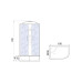 Душевая кабина River DUNAY XL 100/80/44 MT L, 100×80 см, высокий поддон, левая Душевая кабина River DUNAY XL 100/80/44 MT L, 100×80 см, высокий поддон, левая