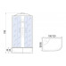 Душевая кабина River DUNAY XL 120/80/44 MT L, 120×80 см, высокий поддон, левая Душевая кабина River DUNAY XL 120/80/44 MT L, 120×80 см, высокий поддон, левая