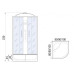 Душевая кабина River DUNAY XL 80/43 MT, 80×80 см, высокий поддон, универсальная Душевая кабина River DUNAY XL 80/43 MT, 80×80 см, высокий поддон, универсальная