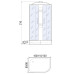 Душевая кабина River NARA 100/80/24 MT L, 100×80 см, средний поддон, левая Душевая кабина River NARA 100/80/24 MT L, 100×80 см, средний поддон, левая