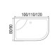 Душевая кабина River NARA 120/90/44 MT L, 120×90 см, высокий поддон, левая Душевая кабина River NARA 120/90/44 MT L, 120×90 см, высокий поддон, левая