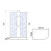 Душевая кабина River NARA Б/К 90/70/24 MT L, 90×70 см, средний поддон, левая