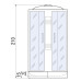 Душевая кабина River NARA LIGHT 100/15 MT, 100×100 см, низкий поддон, универсальная Душевая кабина River NARA LIGHT 100/15 MT, 100×100 см, низкий поддон, универсальная