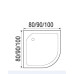 Душевая кабина River NARA LIGHT 80/15 MT, 80×80 см, низкий поддон, универсальная Душевая кабина River NARA LIGHT 80/15 MT, 80×80 см, низкий поддон, универсальная