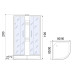 Душевая кабина River NARA LIGHT Б/К 80/15 MT, 80×80 см, низкий поддон, универсальная Душевая кабина River NARA LIGHT Б/К 80/15 MT, 80×80 см, низкий поддон, универсальная