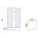 Душевая кабина River NARA LIGHT Б/К XL 80/24 MT, 80×80 см, средний поддон, универсальная