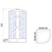 Душевая кабина River NARA LIGHT XL 100/24 MT, 100×100 см, средний поддон, универсальная Душевая кабина River NARA LIGHT XL 100/24 MT, 100×100 см, средний поддон, универсальная