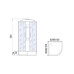 Душевая кабина River NARA LIGHT XL 80/24 MT, 80×80 см, средний поддон, универсальная