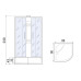 Душевая кабина River NARA XL 80/43 MT, 80×80 см, высокий поддон, универсальная